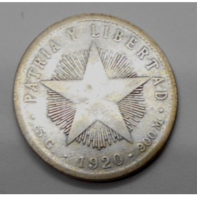 CUBA 20 Centavos 1920 AG