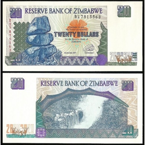 ZIMBABWE 20 Dollars 1997