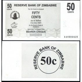 ZIMBABWE 50 Cents 2006 (2007)