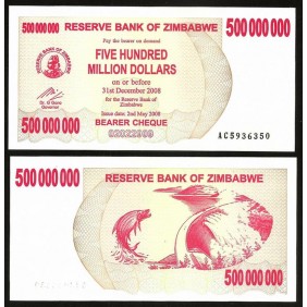 ZIMBABWE 500.000.000...