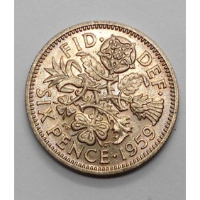 GREAT BRITAIN 6 Pence 1959