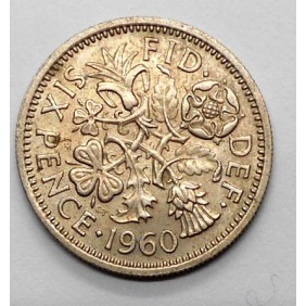 GREAT BRITAIN 6 Pence 1960