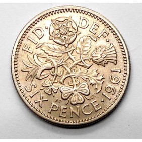 GREAT BRITAIN 6 Pence 1961