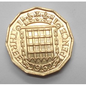 GREAT BRITAIN 3 Pence 1962