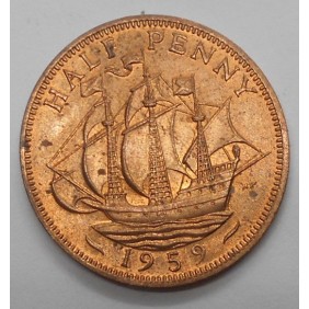 GREAT BRITAIN 1/2 Penny 1959