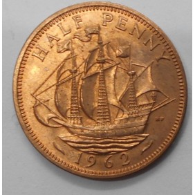 GREAT BRITAIN 1/2 Penny 1962