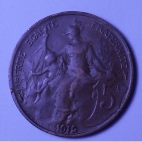 FRANCE 5 Centimes 1912