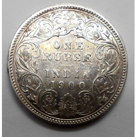 BRITISH INDIA 1 Rupee 1900...
