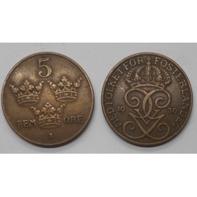SWEDEN 5 Ore 1930