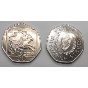 CYPRUS 50 Cents 1994...