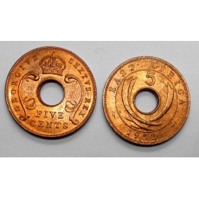 EAST AFRICA 5 Cents 1952