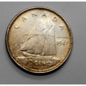 CANADA 10 Cents 1947 AG...