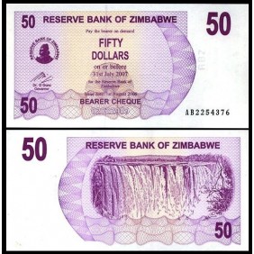 ZIMBABWE 50 Dollars 2006