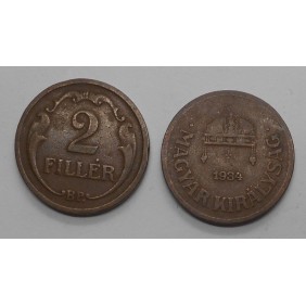 HUNGARY 2 Filler 1934