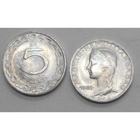 HUNGARY 5 Filler 1981
