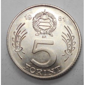 HUNGARY 5 Forint 1981