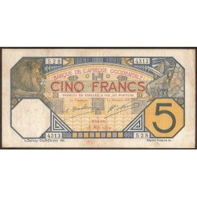 FRENCH WEST AFRICA 5 Francs...