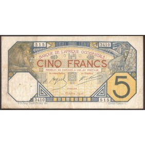 FRENCH WEST AFRICA 5 Francs...