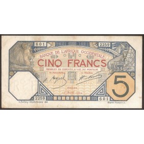 FRENCH WEST AFRICA 5 Francs...