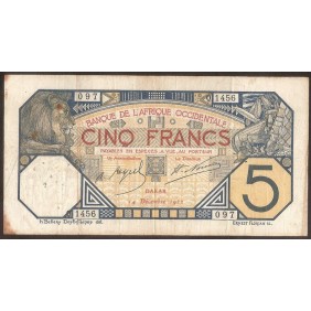 FRENCH WEST AFRICA 5 Francs...