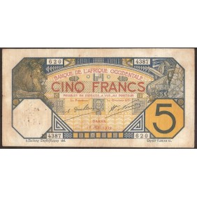 FRENCH WEST AFRICA 5 Francs...