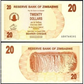 ZIMBABWE 20 Dollars 2006