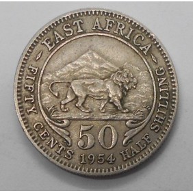 EAST AFRICA 50 Cents 1954