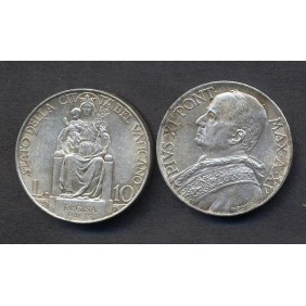 VATICANO Pio XI 10 Lire AG...