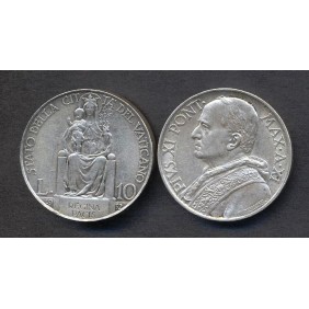 VATICANO Pio XI 10 Lire AG...