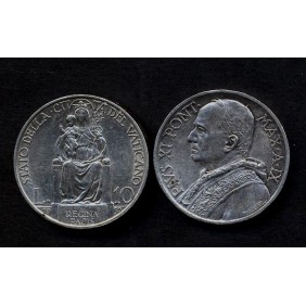 VATICANO Pio XI 10 LIRE AG...