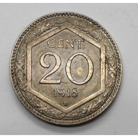 20 Centesimi 1918  ESAGONO...