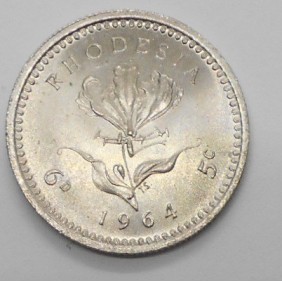 RHODESIA 6 Pence 1964