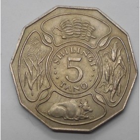 TANZANIA 5 Shilingi 1972 FAO