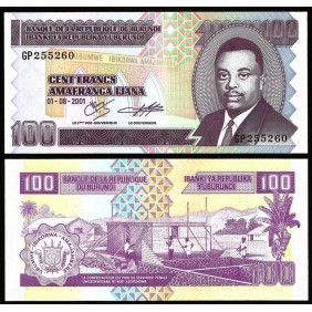 BURUNDI 100 Francs 2001