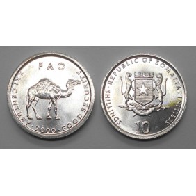 SOMALIA 10 Shillings 2000...