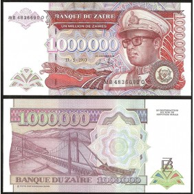 ZAIRE 1.000.000 Zaires 1993