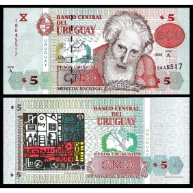 URUGUAY 5 Pesos Uruguayos 1998