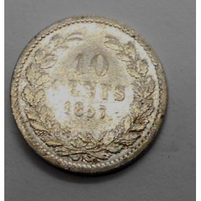 NETHERLANDS 10 Cents 1897 AG