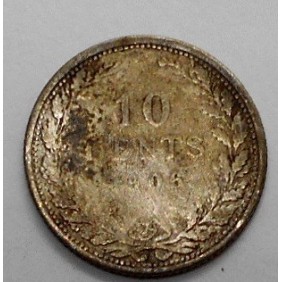 NETHERLANDS 10 Cents 1906 AG