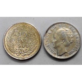 NETHERLANDS 10 Cents 1944S AG