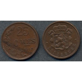 LUXEMBOURG 25 Centimes 1947