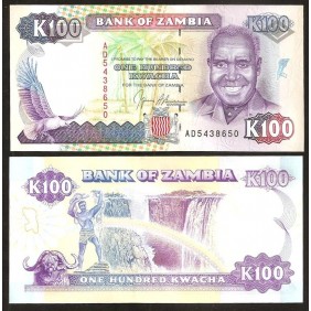 ZAMBIA 100 Kwacha 1991