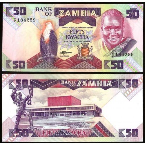 ZAMBIA 50 Kwacha 1986