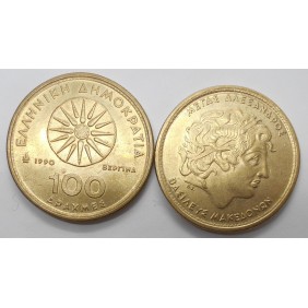 GREECE 100 Drachmes 1990...