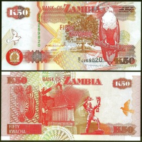 ZAMBIA 50 Kwacha 1992