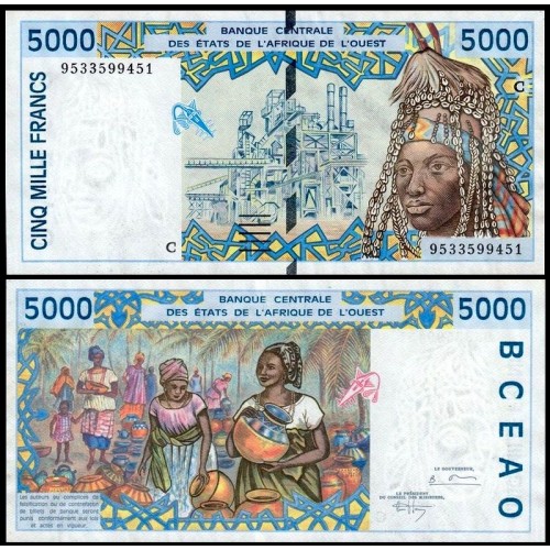 BURKINA FASO (W.A.S.) 5000...