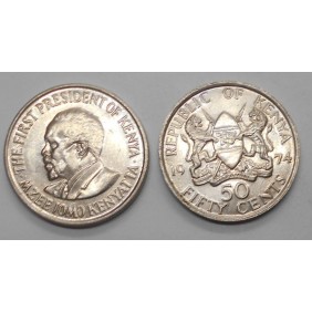 KENYA 50 Cents 1974