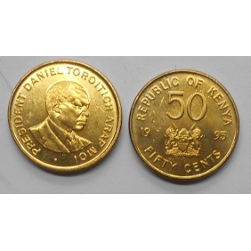 KENYA 50 Cents 1995