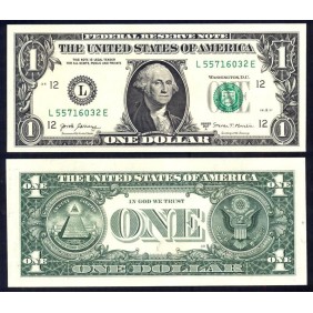 USA 1 Dollar 2017A Letter L