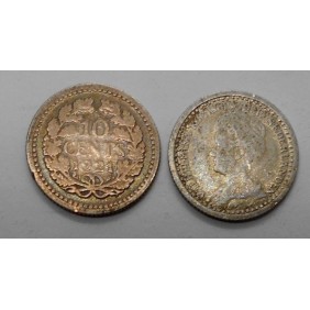 NETHERLANDS 10 Cents 1921 AG